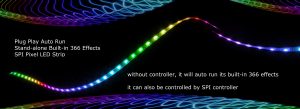 auto run built in effects pixel spi led strip