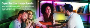 music sync rgb led strip wifi