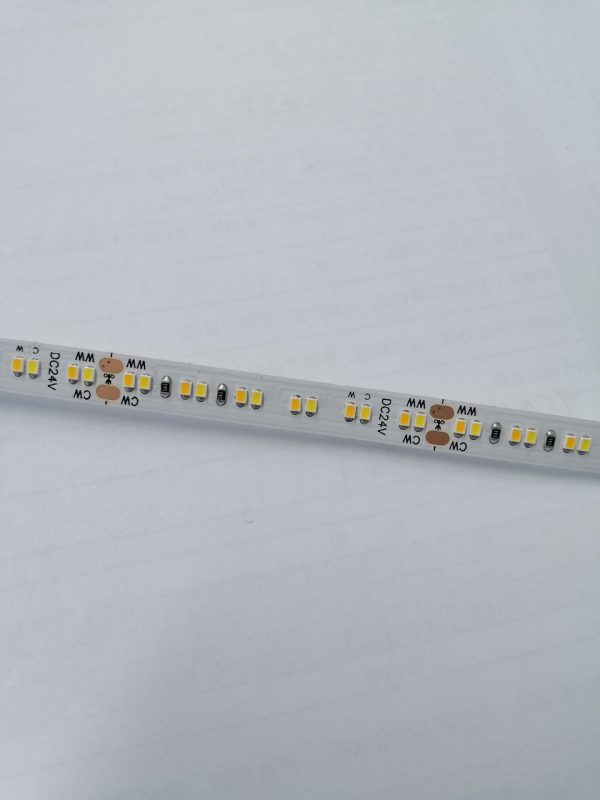 12V 24V 2-wires 2 pin 2 cable dual color CCT tunable white led strip WW+CW bipolarity - Image 5