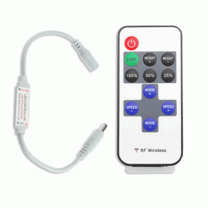 12V 11 Key RF Wireless Remote LED Controller for Single Color LED