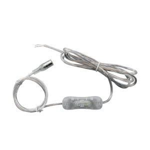 2m Transparent Cable 5512 DC Female with 304 Toggle Rocker Switch