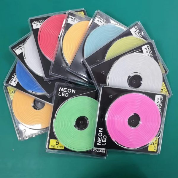 12V 0816 816 Silicone Neon Flex LED Strip 2.5cm Cuttable 120LEDs/m 3 LEDs per cut - Image 2