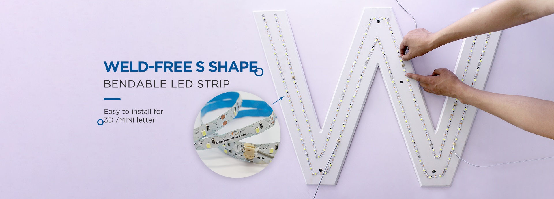 bendable led strip s shape